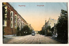 24925 Ak Magdeburg Königstraße With Tramway 1911 picture
