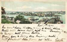 c1906 Birds Eye View Harbor Town Gloucester MA  VTG P135 picture