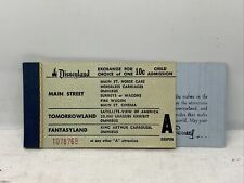 DISNEYLAND Big 10 Ticket Coupon Book Child 1958-59 2 Large A 20000 Leagues picture