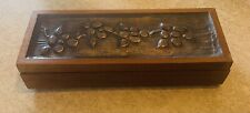 E. FILION,  Antique ￼ Detailed Wooden Box, 8.5” By 3.25” By 2” picture