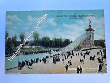 Chicago Riverview Amusement Park Shoot The Shoots Vintage Postcard  picture