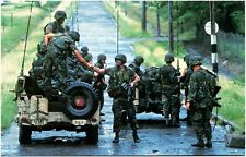 U.S. Marines Invasion of Grenada President Reagan 1983 Chrome Postcard Militaria picture