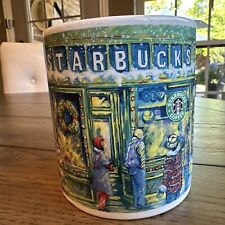 Starbucks 2000 Barista Christmas Pike Place Market Shops 16oz Coffee Cup Mug  picture