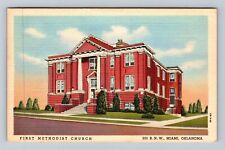 Miami OK-Oklahoma, First Methodist Church Vintage Souvenir Postcard picture