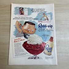 Reddi-wip Dessert Jello 1953 Vintage Print Ad Life Magazine picture