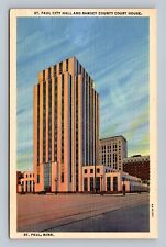 St Paul City Hall And Ramsey County Court House Minnesota MN Postcard picture