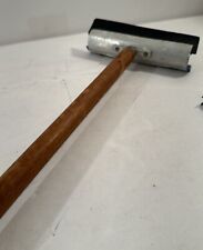 RARE Vintage Service Gas Station Wood Handle Window Squeegee Cleaner 25” H picture