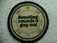 Boy Scout Patch Scouting Rounds a Guy Out 160-33A122 picture