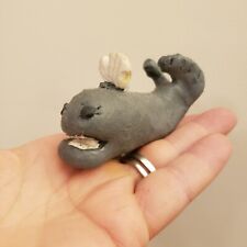 Sperm Whale Hanging Ornament Hand Sculpted 3
