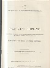 AUS PARLIAMENT PAPERS , WAR WITH GERMANY , 1914 , INFLUENCING THE PRESS picture