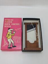 Genuine French Birth Control Device 1969 Novelty Franco-American Guillotine picture