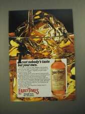 1987 Early Times Whisky Ad - Trust Nobody's Taste But Your Own picture