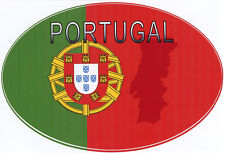 Portugal Oval Vinyl Bumper Sticker - Decal  3 x 4.5 inches picture