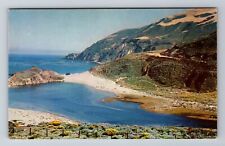 Monterey CA-California, Little Sur River and Lagoon, Antique Vintage Postcard picture