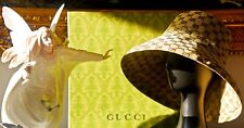 Gucci Beige Monogram Bucket Hat Wide Brim GG Bucket Hat Ultra Thick Canvas. picture