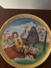 Vintage McDonald’s 1977 Ronald McDonald Seasons Fall Fun 10” Melamine Plate picture