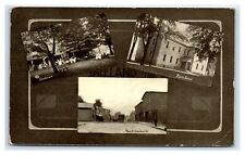 1911 SPICELAND, IN Postcard-  SANITARIUM MAIN ST PUBLIC SCHOOL SPICELAND IND picture