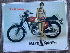 Twiggy BSA Spitfire Poster picture