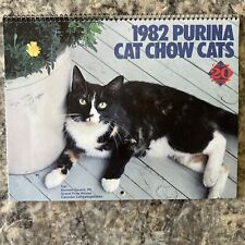 Vintage 1982 Purina Cat Chow Cats Calendar  picture