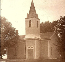 c.1910 Old United Methodist Church RPPC Mt. Auburn Ilinois Great Rivers UMC picture
