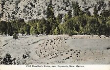 NEW MEXICO POSTCARD: CLIFF DWELLER'S RUINS, NEAR ESPANOLA, NM picture