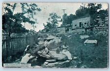 1911 Braddock's Spring People Horse Riding Braddock Heights Maryland MD Postcard picture
