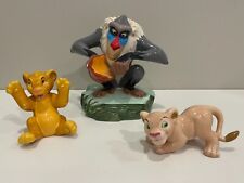 Disney Lion King - lot of 3 Rafiki Simba Nala Ceramic Figures / Figurines picture