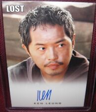 2010 RITTENHOUSE LOST ARCHIVES AUTOGRAPH KEN LEUNG MILES STRAUME picture
