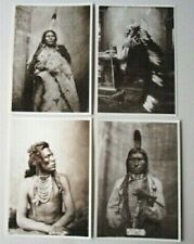 Vintage Printed Azusa Postcards Early Native American Indians 1982 -D31 picture