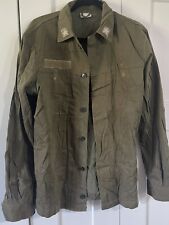 Small - Authentic Italian Army OD Green Combat Field Shirt picture