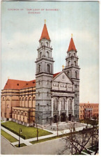 ANTIQUE Postcard    CHURCH OF OUR LADY OF SORROWS  -  CHICAGO, ILLINOIS picture