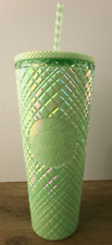 Starbucks Summer 2024 Iridescent Light Green Jeweled 24oz Cold Cup  New S3 picture