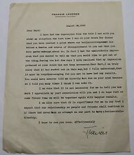 Francis Lederer  1943 Hand Signed Letter Document * Actor in 1929 Pandora's Box picture
