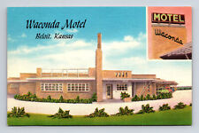 Waconda Motel US 24 K 14 Beloit Kansas KS Roadside America Postcard picture