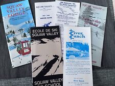 1967-1968  Squaw Valley Lake Tahoe Ski Brochure Map Rates School River Ranch Rem picture