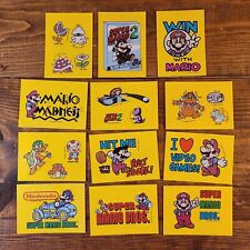 1989 Nintendo Sticker Cards Topps Super Mario Bros. Lot of 12 picture