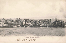 Seattle Washington Waterfront Skyline 1907 Postcard Germany Antique 374 picture