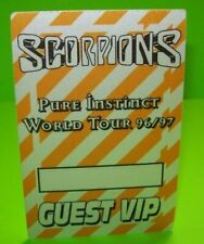 Scorpions Pure Instinct World Tour VIP Backstage Pass Original 1996 Hard Rock picture