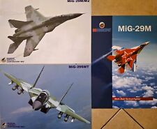 Russian AIR FORCE MIG-29M 3 PHOTO data cards with lots of details, measures 12in picture