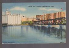 Cedar Rapids IOWA c1940s QUAKER OATS COMPANY Factory Mill CURTEICH LINEN IA picture