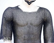 Medieval Butted Black Chain Mail Shirt - Aluminum Chainmail Armor IMA-CM-008 picture