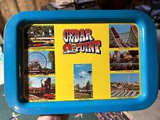 VINTAGE Cedar Point Theme Park Amusement Park TV Tray Serving Dish Metal - Rare picture