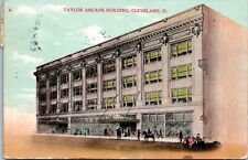 c.1900's Cleveland Taylor Arcade Building Horse Buggy Street View Ohio Postcard  picture