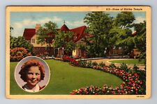 CA-California, Home Of Shirley Temple, Antique, Vintage c1943 Souvenir Postcard picture