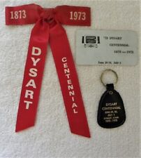 1873-1973 Dysart, Iowa IA Centennial Collection, Neck Tie-Keychain- Card picture