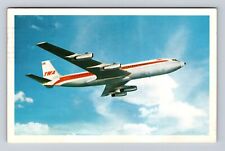 TWA Jets, Airplane, Transportation, Antique Vintage c1963 Souvenir Postcard picture