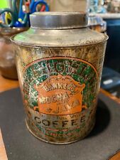 Antique Gold McLaughlin's Chicago 1lb Coffee Tin picture