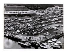 1954 General Motors Motorama Aerial View Parking Lot Automobiles VTG Press Photo picture