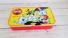 Vintage Coca-Cola Always A Party Tin Box~1994~Ice Cube Characters Soda Bottle picture