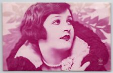 Glamour Girl Flapper Roaring 20s Silent Films Theatre  Beauty Postcard E25 picture